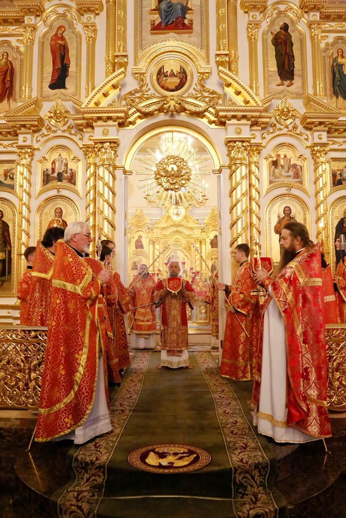 в Свято-Феодоровском кафедральном соборе была совершена Божественная литургия